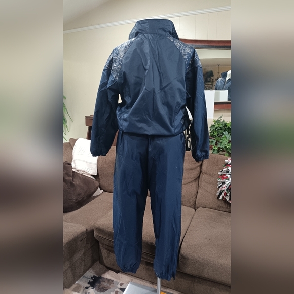 VTG 80s BOLO Spirit Women's Sz 1X Navy Windbreaker Track Jacket Pants Suit Set - Picture 2 of 13